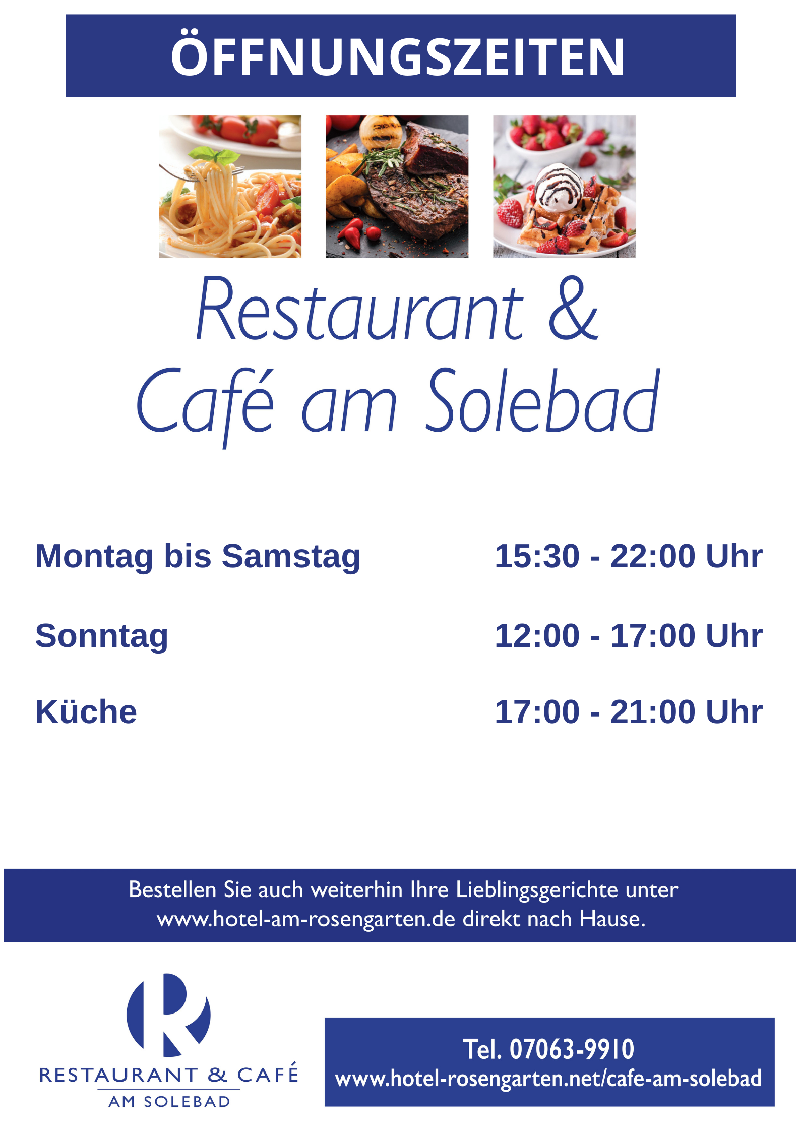 Öffnungszeiten Hotel Rosengarten